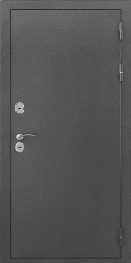 Входная дверь ДвериПРО L-Термо серебро ФЛ-256 (10мм, бетон снежный) DPRO220514 внешняя сторона