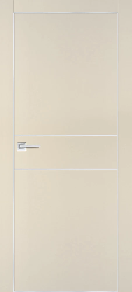Фото Межкомнатная дверь PX-15  AL кромка с 4-х ст. Бежевый матовый