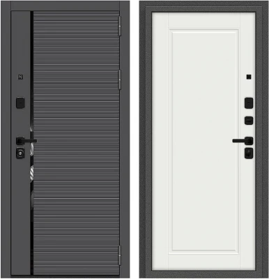 Дверь Браво Optim Z-3 Графит/Белый