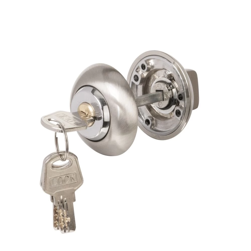 Фото Ручка поворотная с фиксацией ключом BK6.FIX.JR SN-3 мат.никель