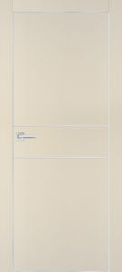 Межкомнатная дверь PX-15  AL кромка с 4-х ст. Бежевый матовый