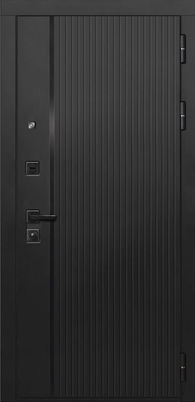 Входная дверь ДвериПРО L-45 A-1 (16мм, белая эмаль) DPRO195889 внешняя сторона