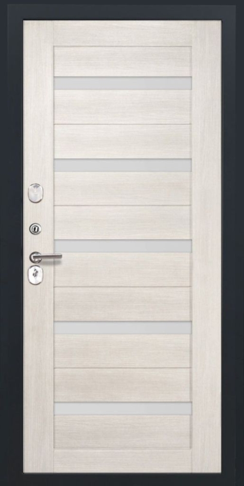 Входная дверь ДвериПРО Берген СБ-1 (ст. белое, 16мм, беленый дуб) DPRO196860 внутренняя сторона